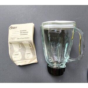 Oster 5 Cup Glass Blender Replacement Jar + Lid Osterizer Cube & Slope